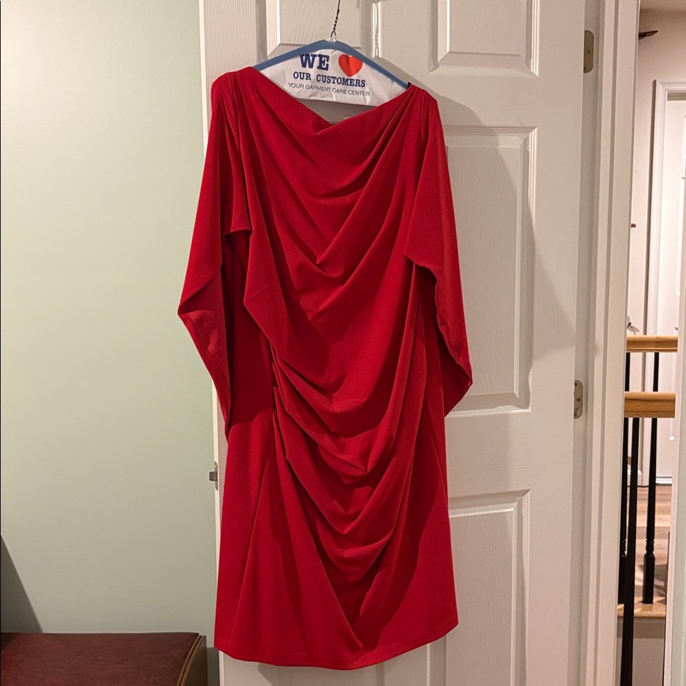 Betsy Adam Bold Red Fashion Dress